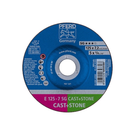 Pferd Grinding Wheel, 5" x1/4 61502